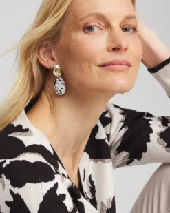 No Droop™ Mixed-Metal Clip-On Earrings
