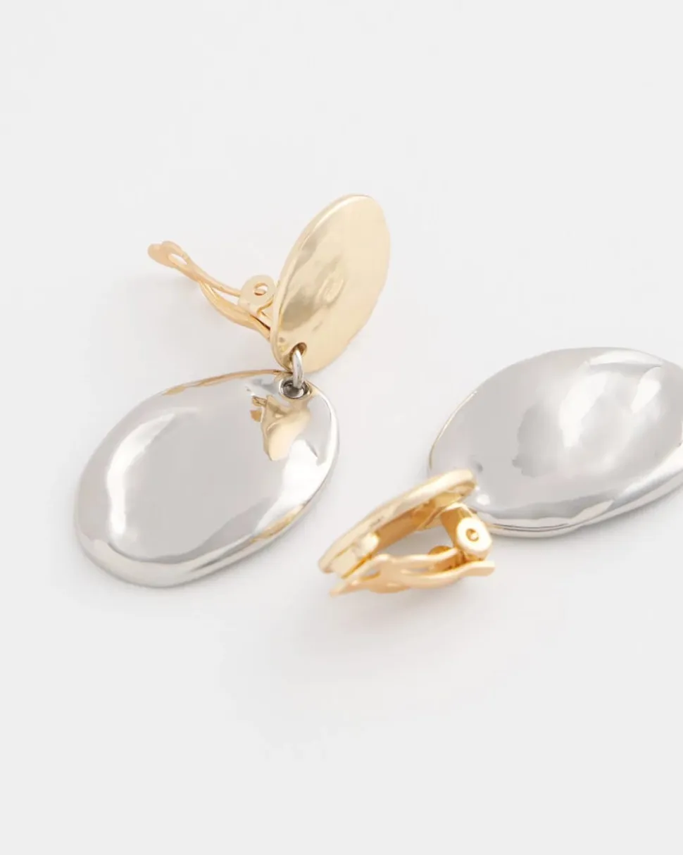 No Droop™ Mixed-Metal Clip-On Earrings