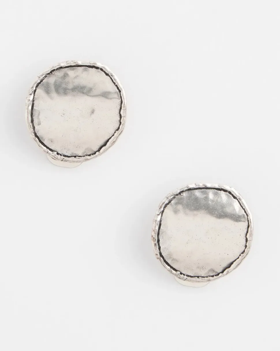No Droop™ Silver Tone Clip-On Earrings