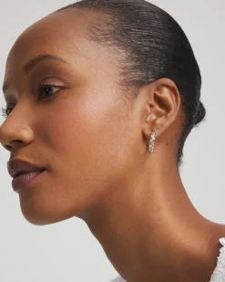 No Droop® Silvertone Hoop Earrings