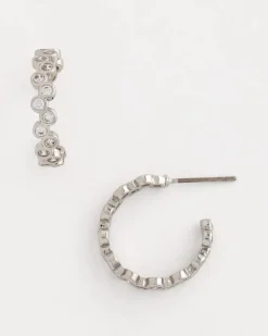 No Droop® Silvertone Hoop Earrings