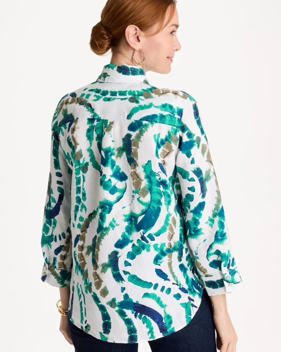No Iron™ Athena Dye Linen Shirt