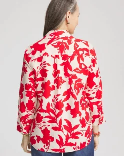 No Iron™ Floral Linen Shirt