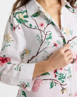 No Iron™ Kyoto Bloom Linen Shirt