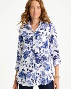 No Iron™ Linen Bloom Shirt