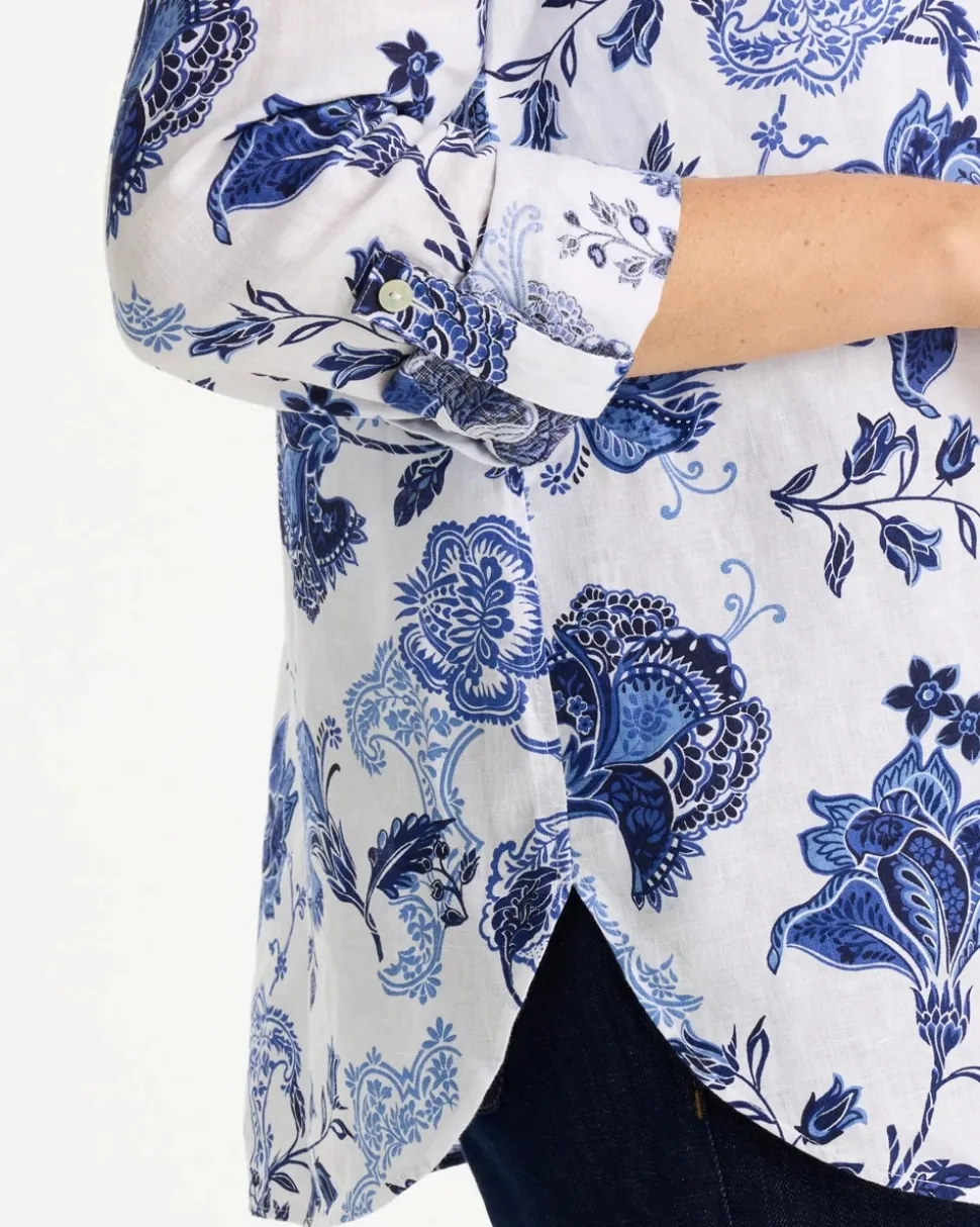 No Iron™ Linen Bloom Shirt