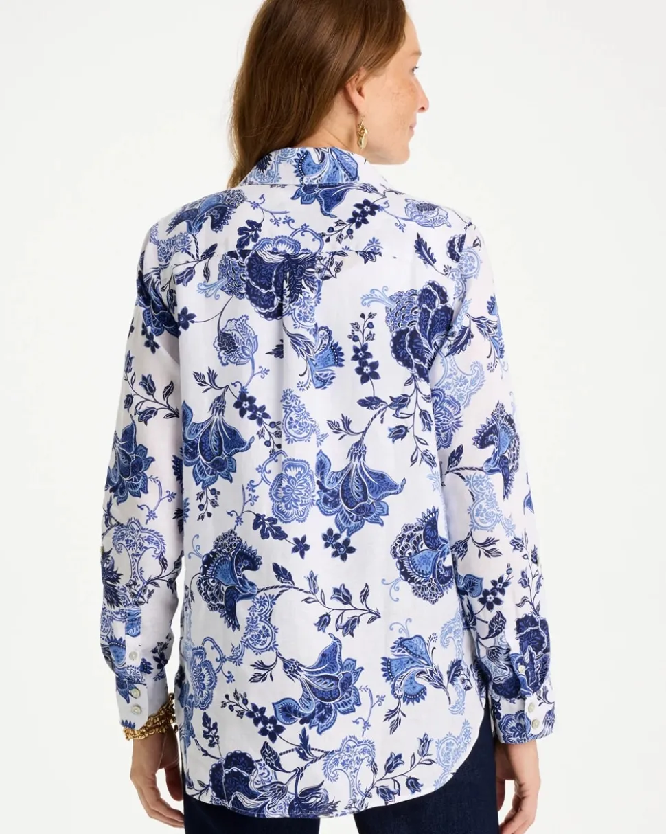 No Iron™ Linen Bloom Shirt