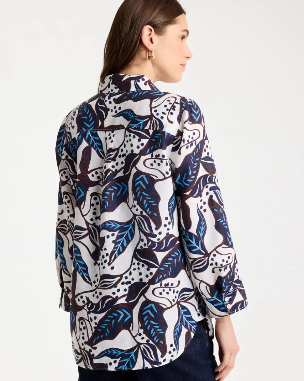 No Iron™ Linen Forest Fusion Shirt