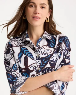 No Iron™ Linen Forest Fusion Shirt