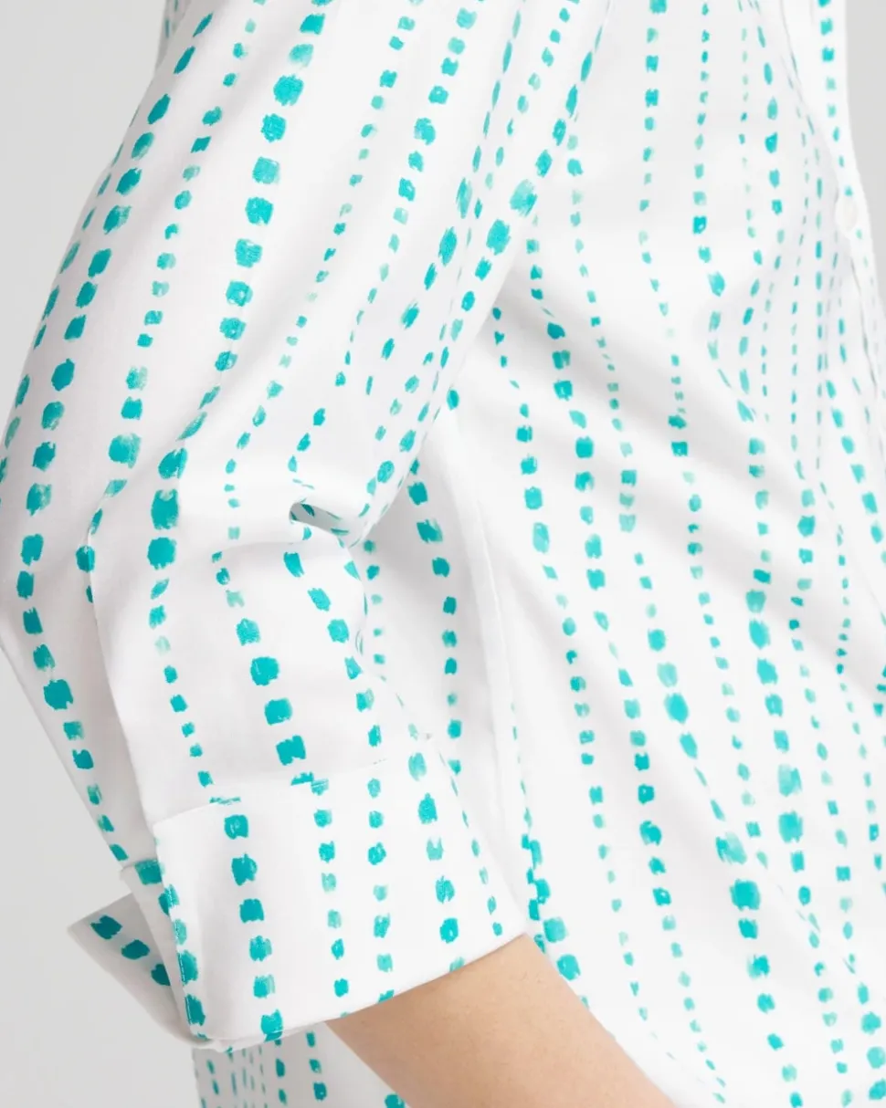 No Iron™ Sateen Bubble Print Shirt