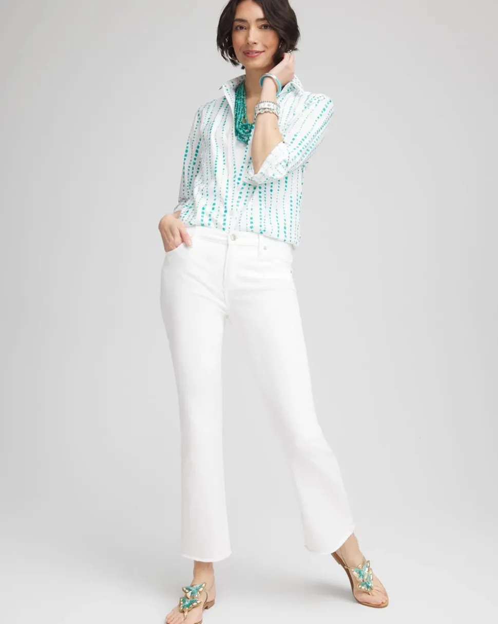 No Iron™ Sateen Bubble Print Shirt