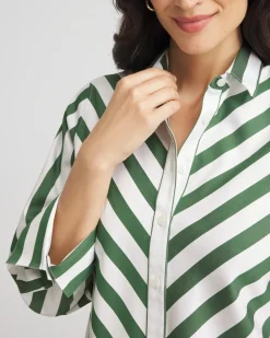No Iron™ Slimming Striped Shirt