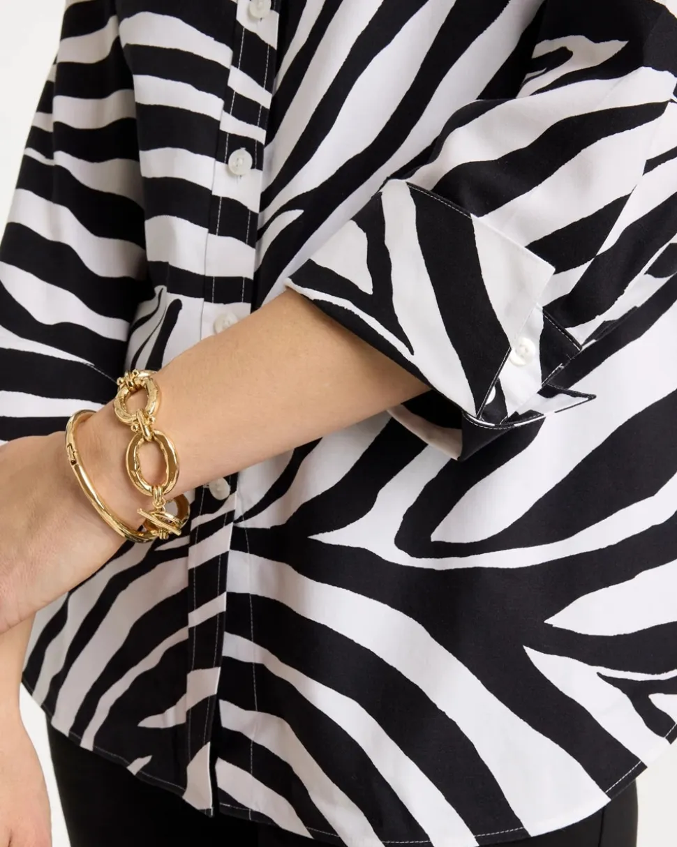 No Iron™ Stretch Animal Print Shirt