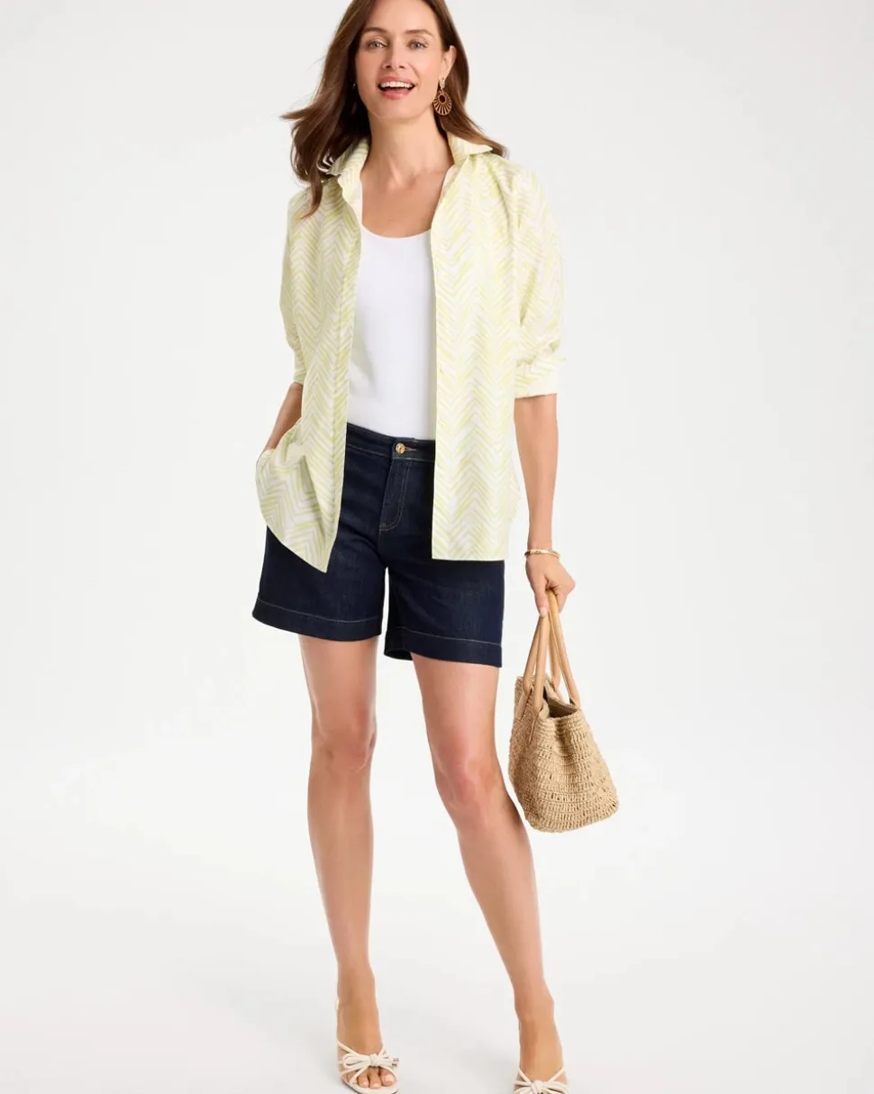 No Iron™ Stretch Chevron Shirt