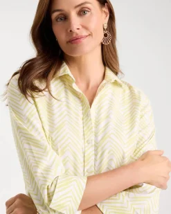 No Iron™ Stretch Chevron Shirt