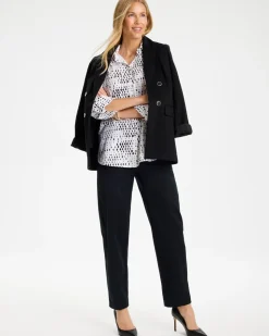 No Iron™ Stretch Geo Print Shirt