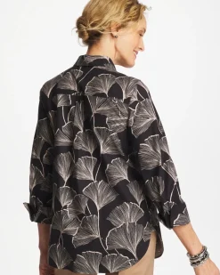 No Iron™ Stretch Ginkgo Glory Shirt