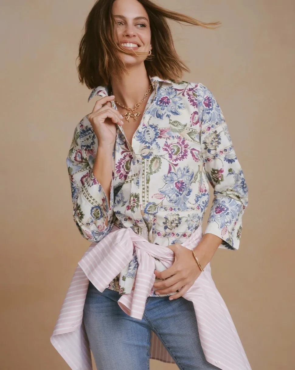 No Iron™ Stretch Jeweled Shirt