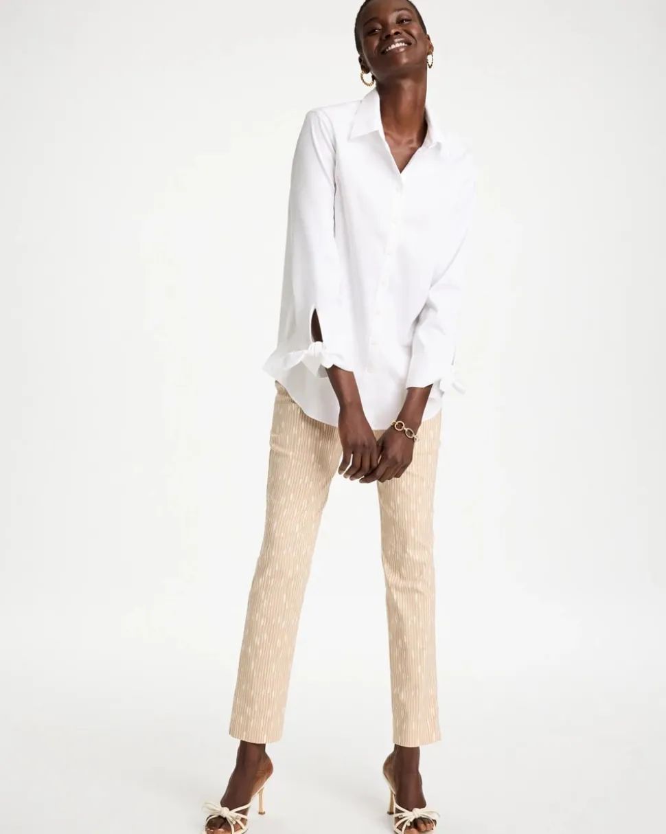 No Iron™ Stretch Poplin Tie-Cuff Tunic