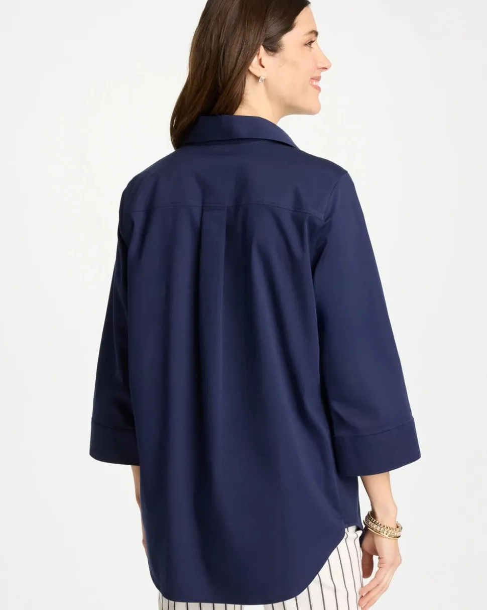 No Iron™ Stretch Popover Tunic
