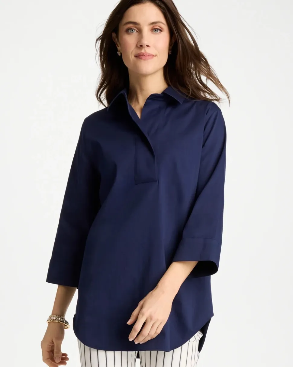 No Iron™ Stretch Popover Tunic