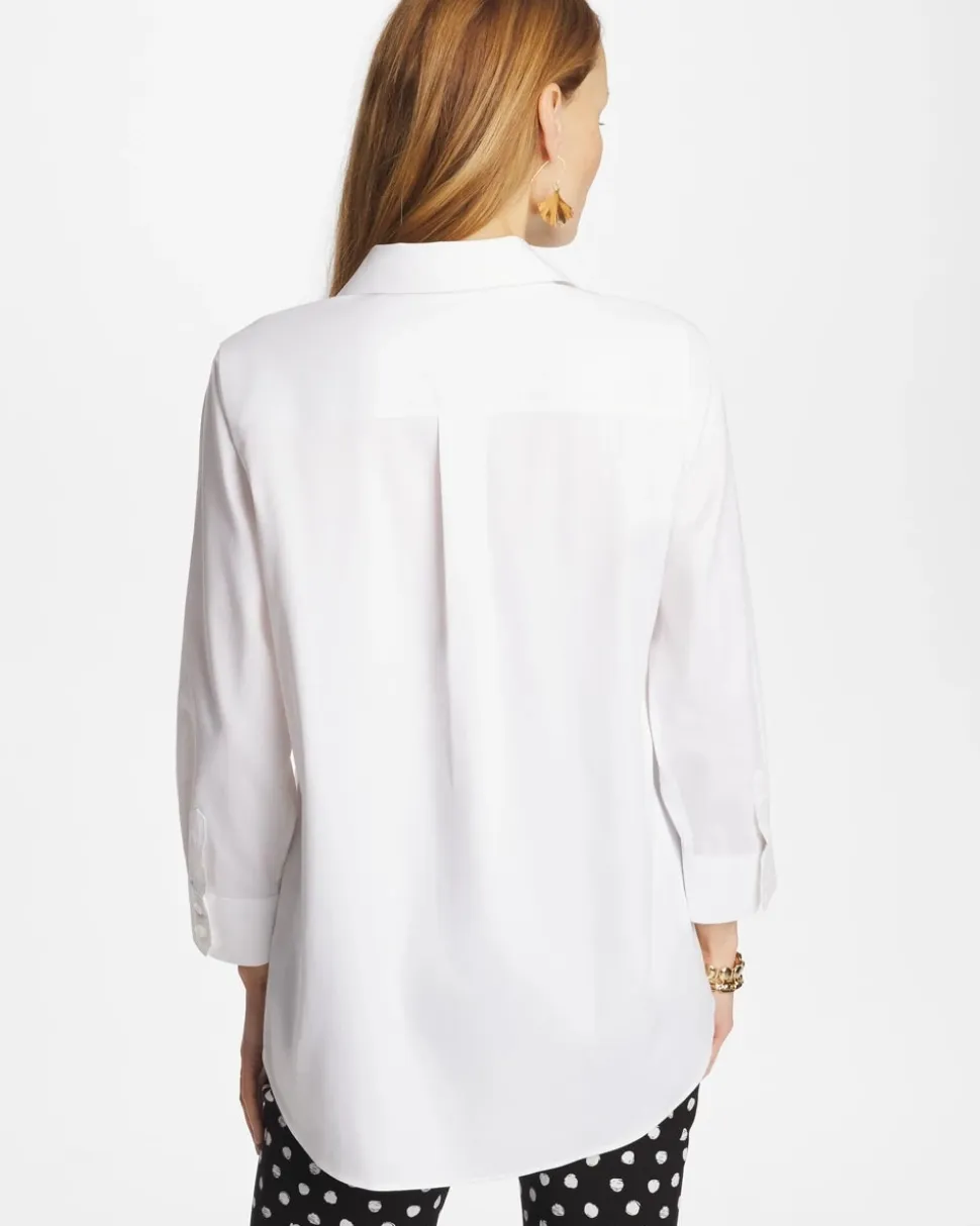No Iron™ Stretch Splitneck Tunic