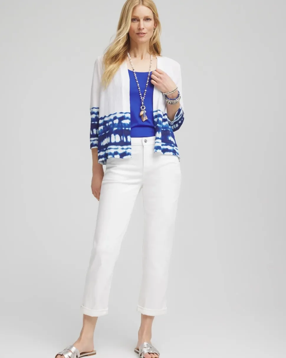 No Stain Boyfriend Cropped Jeans