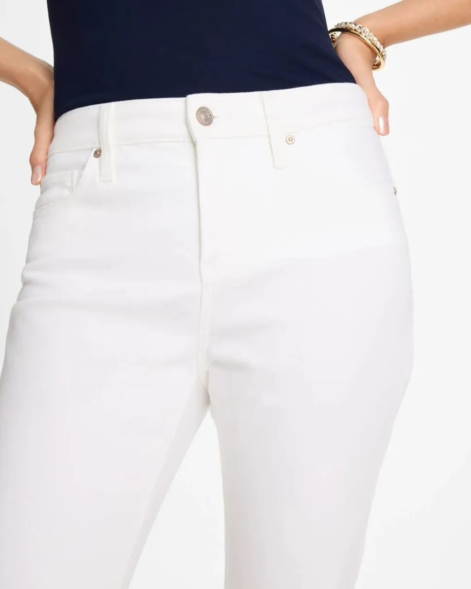 No-Stain Girlfriend Frayed Ankle Jeans