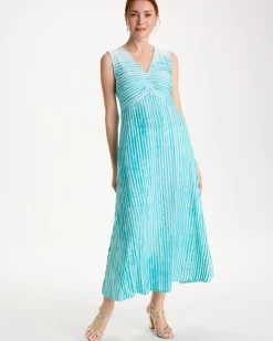 Ombre Coastal Striped Knit Dress