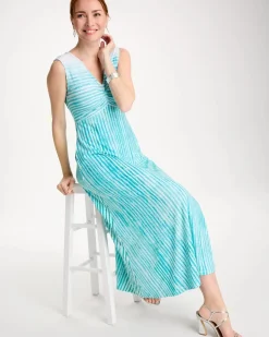 Ombre Coastal Striped Knit Dress