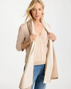 Ombre Pleated Oblong Scarf