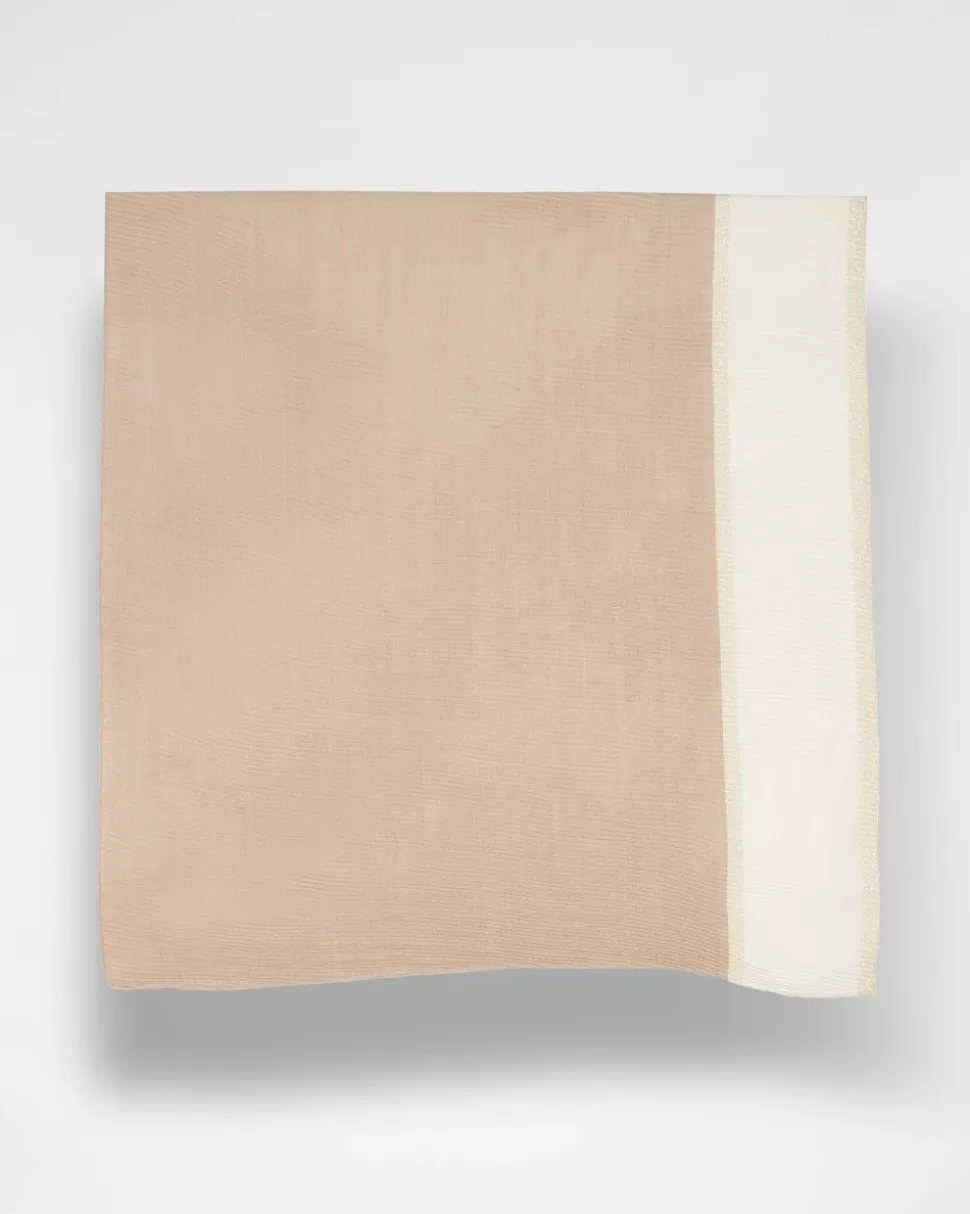 Ombre Pleated Oblong Scarf