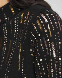 Ombré Sequin Pullover Sweater