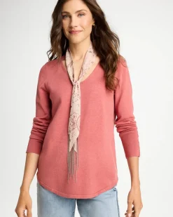 Paisley Fringe Skinny Scarf