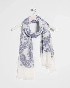 Paisley Jacquard Oblong Scarf