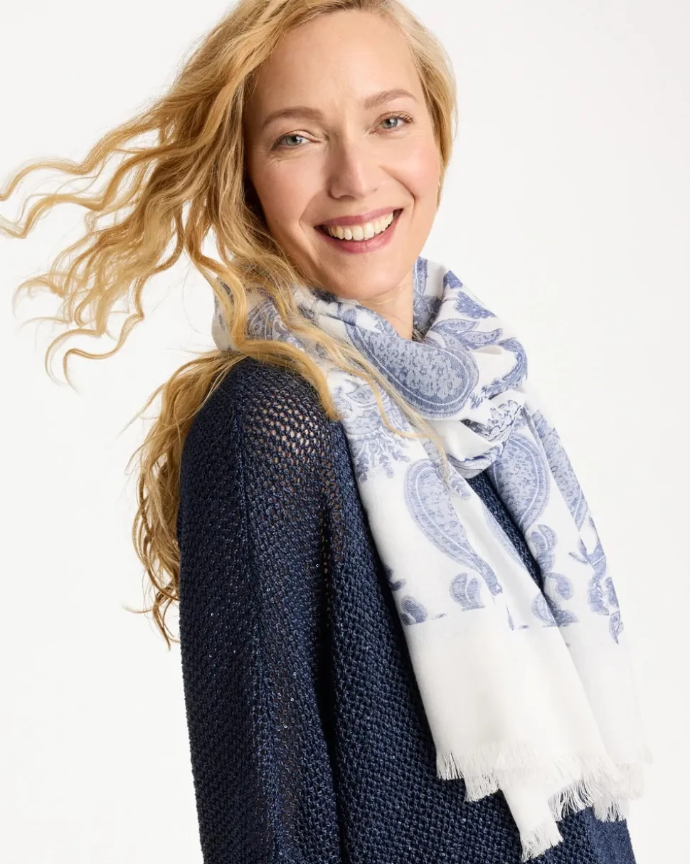 Paisley Jacquard Oblong Scarf