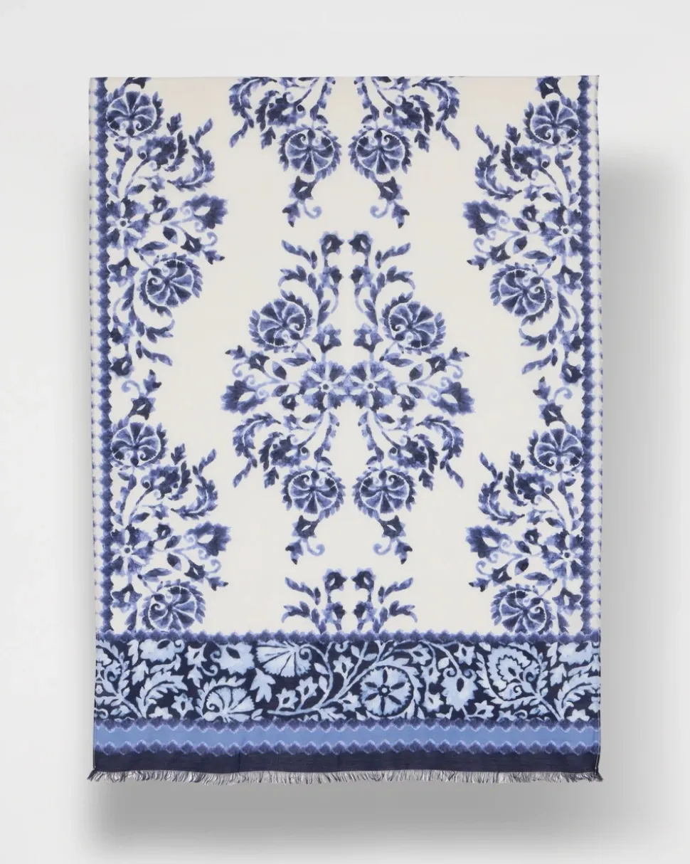 Paisley Printed Oblong Scarf