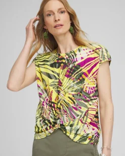 Palms Inverted Knot Front Tee