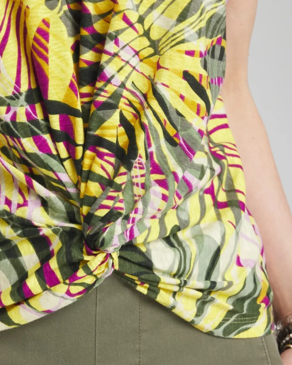 Palms Inverted Knot Front Tee