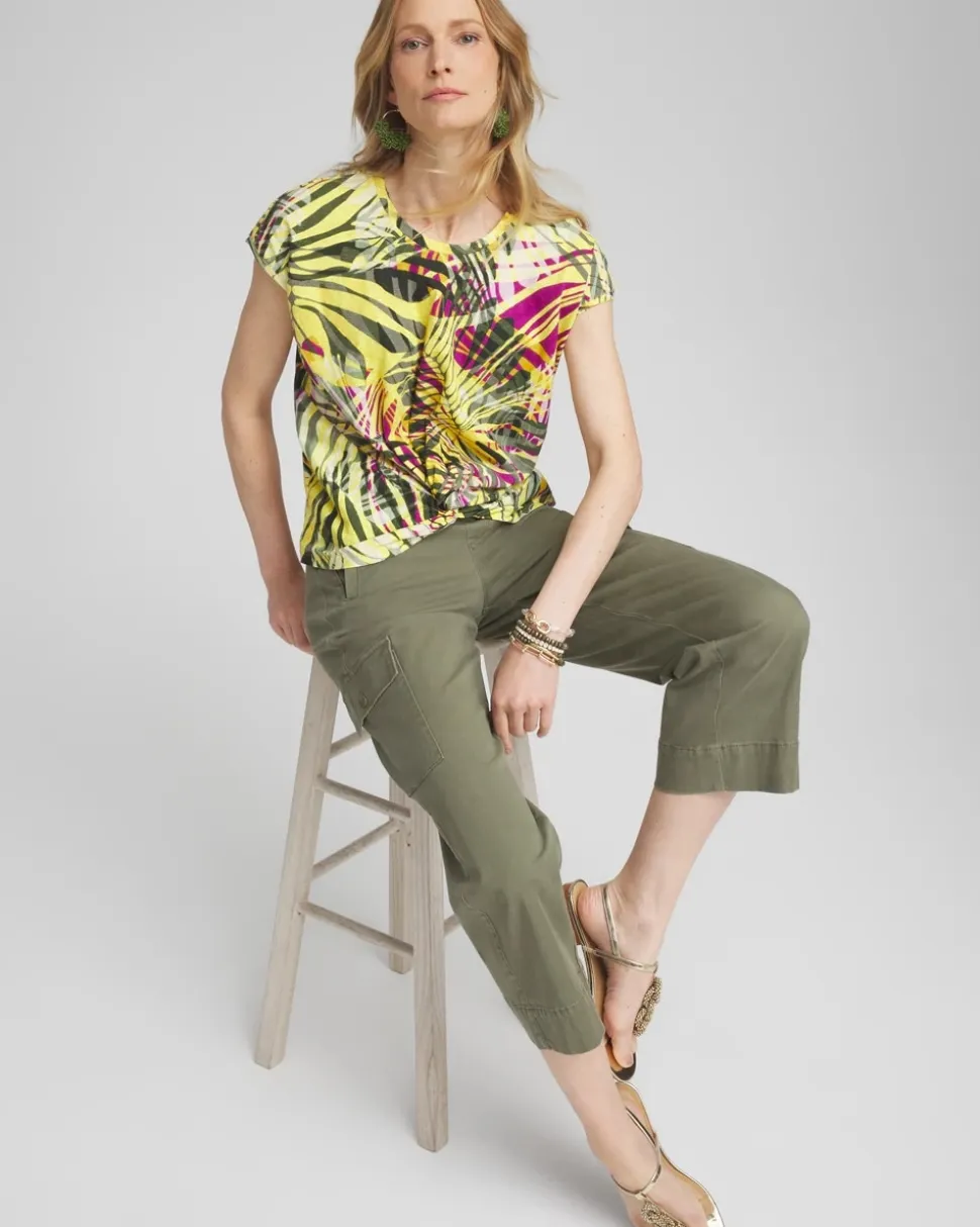 Palms Inverted Knot Front Tee