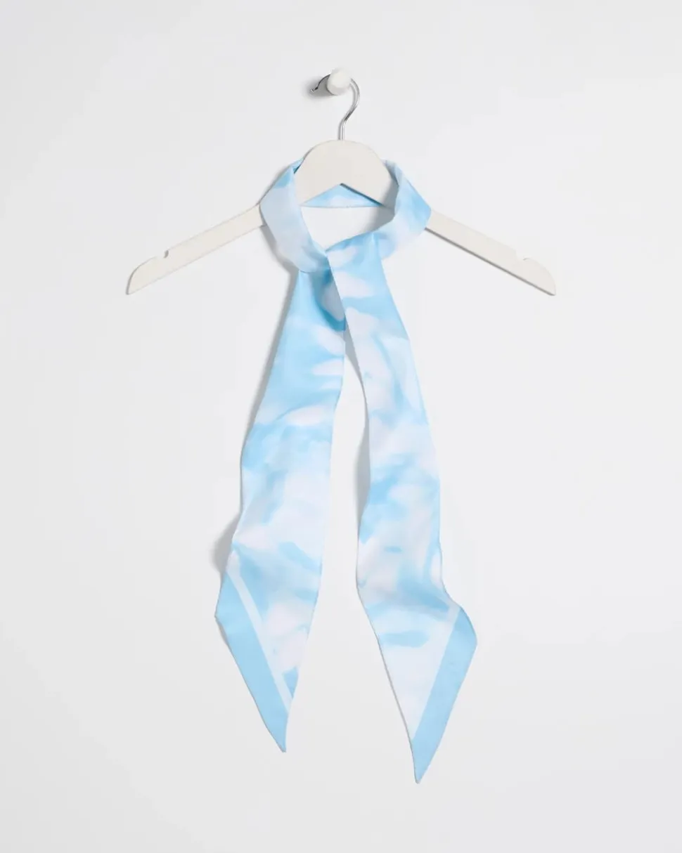 Palm Tie-Dye Skinny Scarf