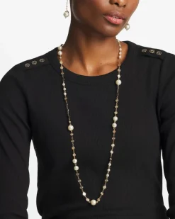 Pearl and Link Necklace