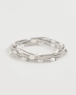 Pearlescent Bead Ball Bracelet