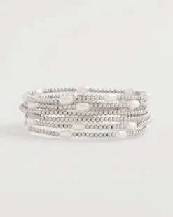 Pearlescent Bead Ball Bracelet