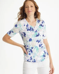 Pebbles Cotton Slub V-Neck Tee