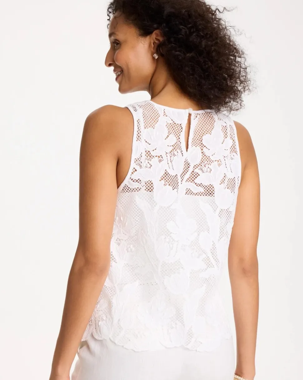 Petal Lace Applique Tank