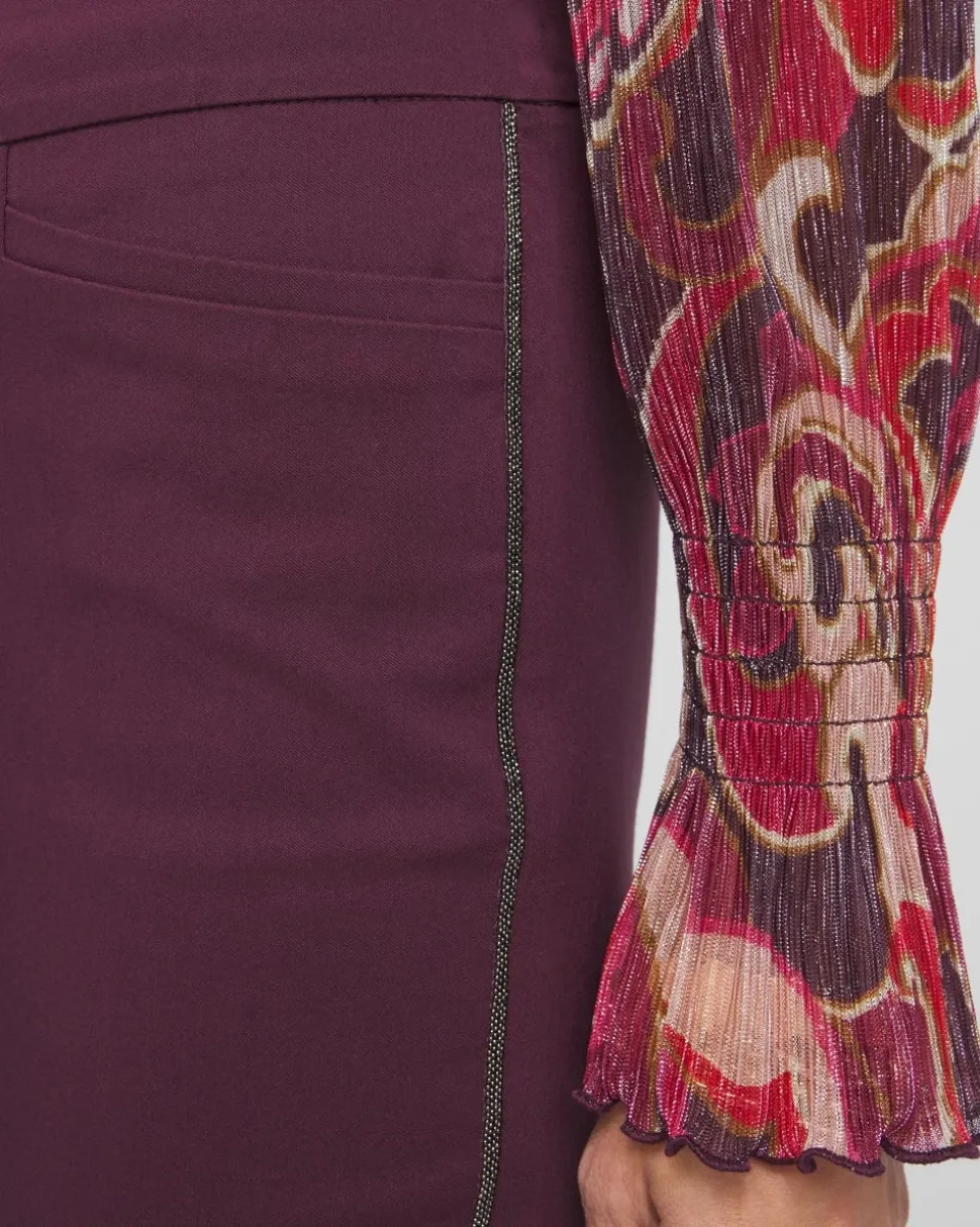 Petite Brigitte Beaded Ankle Pants