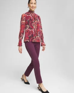 Petite Brigitte Beaded Ankle Pants