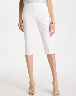 Petite Brigitte™ Slim Rivet Pull-On Capri
