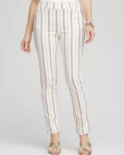Petite Brigitte™ Striped Ankle Pants